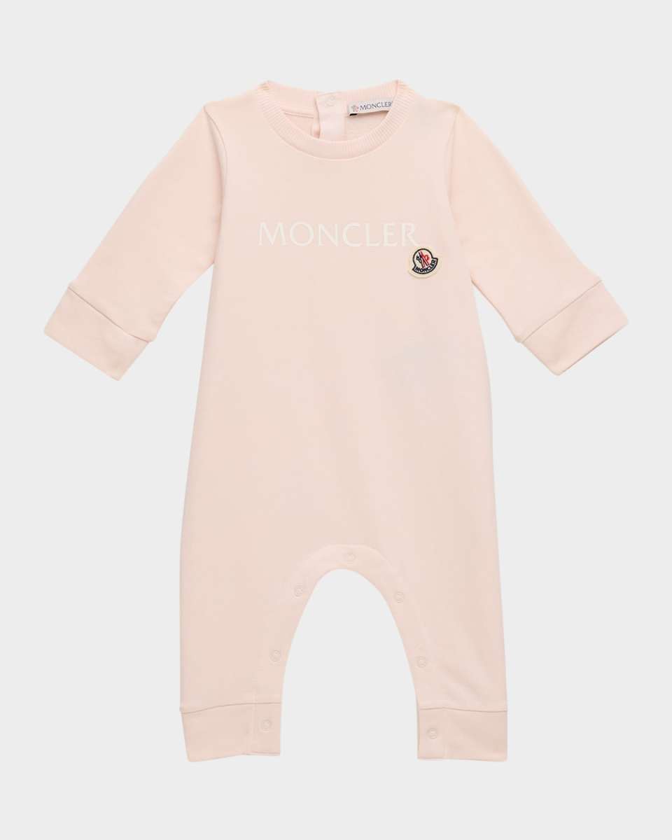 Girl's Logo-Print Coverall, Size Newbor